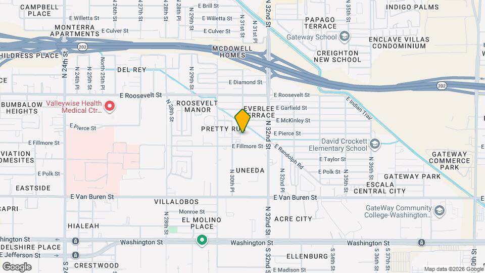 East Fillmore Mapa y Detalles de la Ubicación