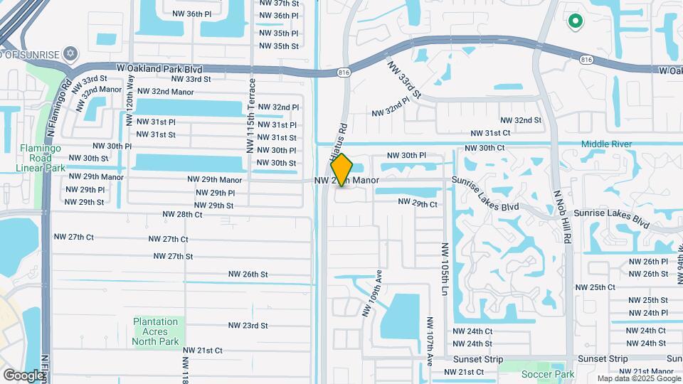 10942 NW 29th Pl Map and Location Details