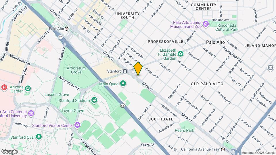 1235 Alma St Map and Location Details