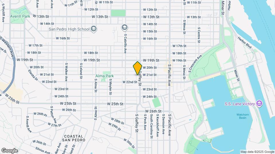 2119 S Gaffey St Map and Location Details