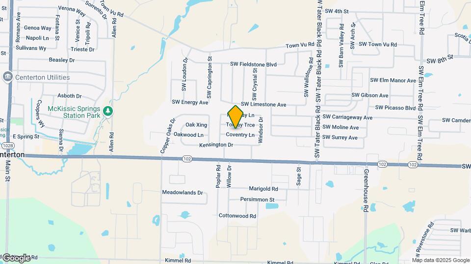 1201 Coventry Ln Map and Location Details