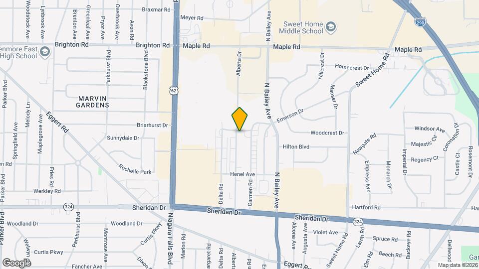 461 Alberta Dr, Unit Apt. 2 Mapa y Detalles de la Ubicación