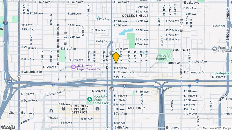 2213 E 18th Ave Map and Location Details