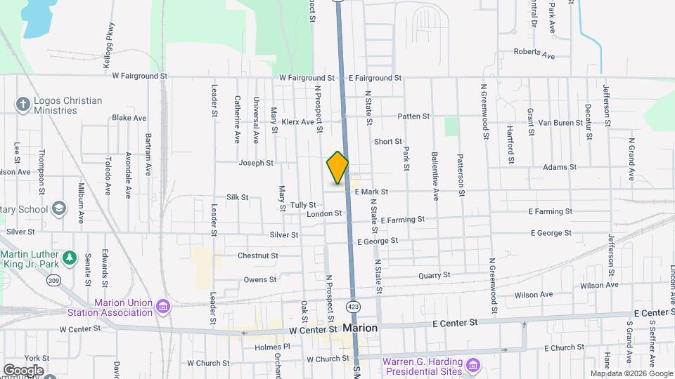 124 W Mark St Map and Location Details