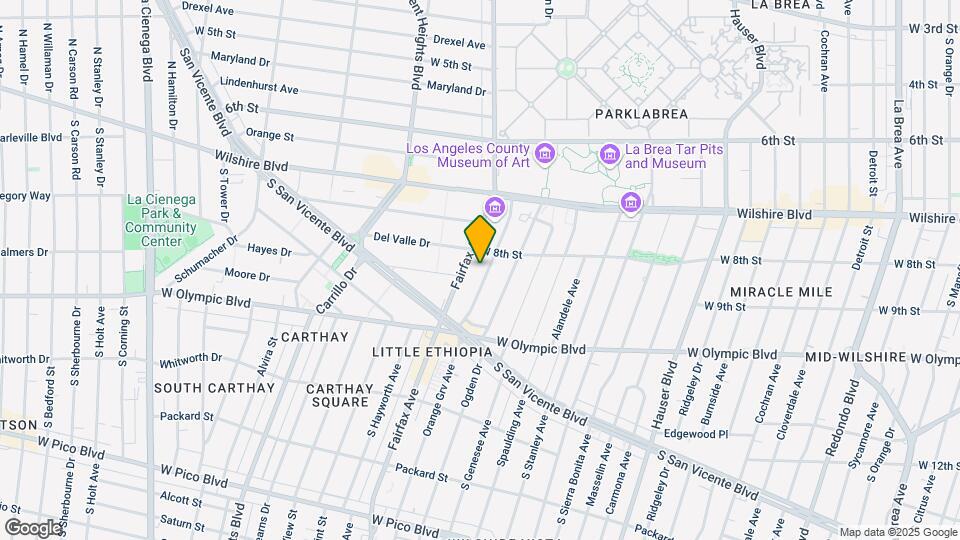 825 S Orange Grove Ave Mapa y Detalles de la Ubicación