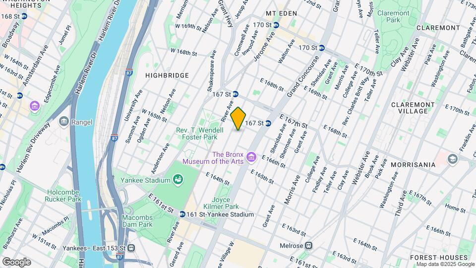 1113-1115 Walton Ave Mapa y Detalles de la Ubicación