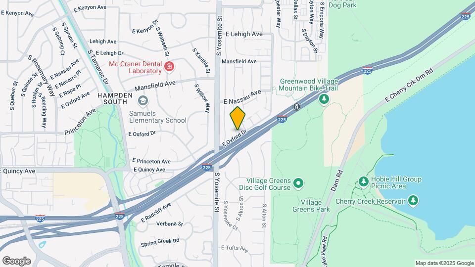9051 E Oxford Dr Map and Location Details