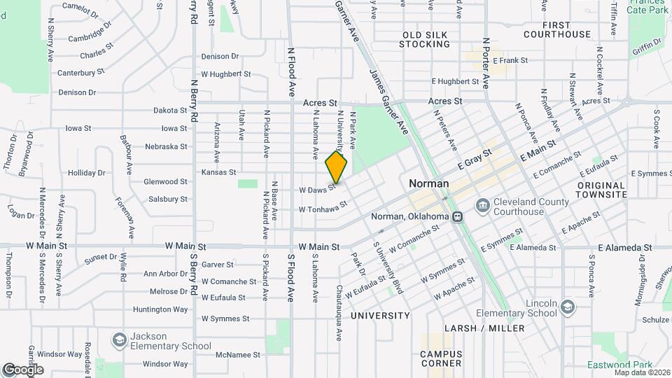 408 W Daws St Map and Location Details