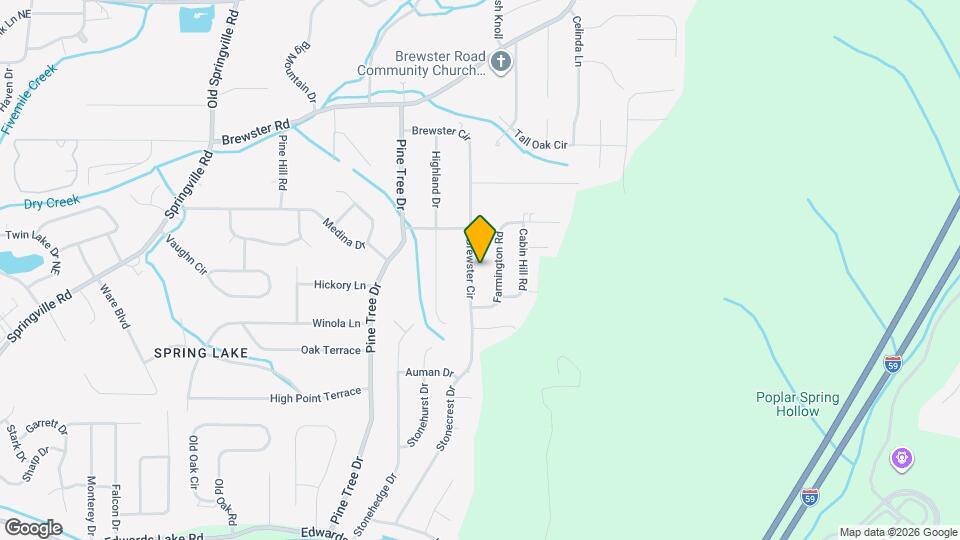 1421 Brewster Cir Map and Location Details