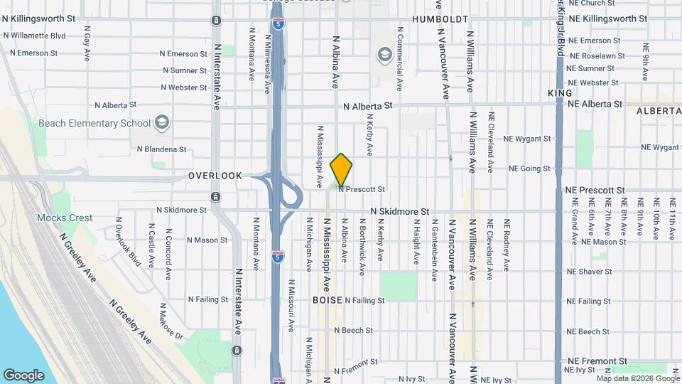 4419 N Albina Ave Mapa y Detalles de la Ubicación