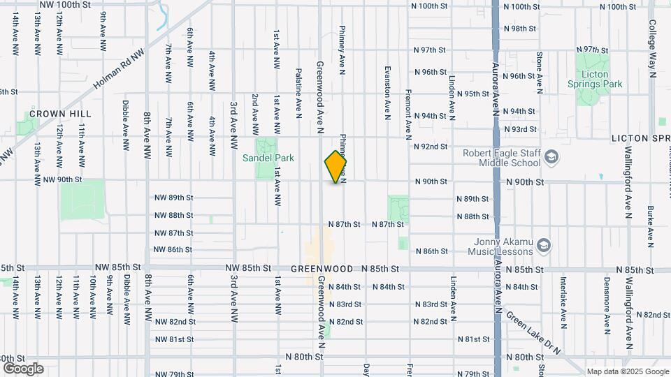 327 N 90th St Map and Location Details