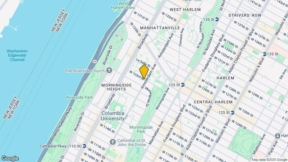 1272 Amsterdam Ave Map and Location Details