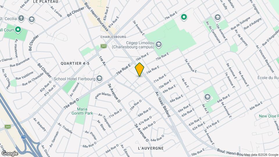 178 74E Rue E Map and Location Details