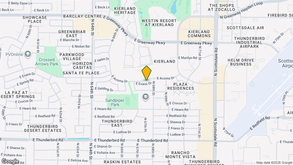 6768 E Evans Dr Map and Location Details