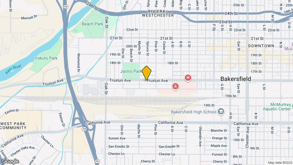 2701 Truxtun Ave Map and Location Details