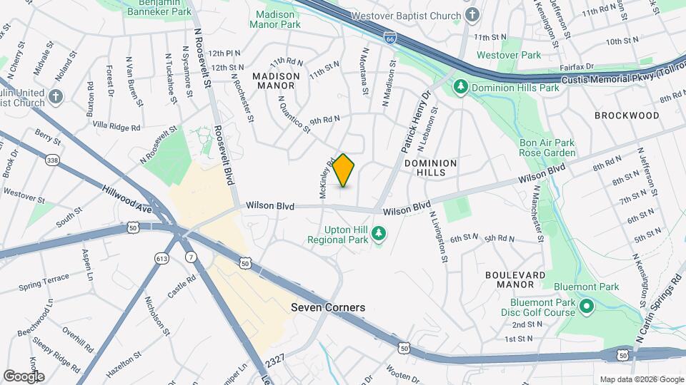 853 N Manchester St Map and Location Details