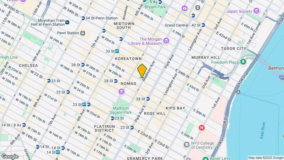 118 Madison Ave Mapa y Detalles de la Ubicación