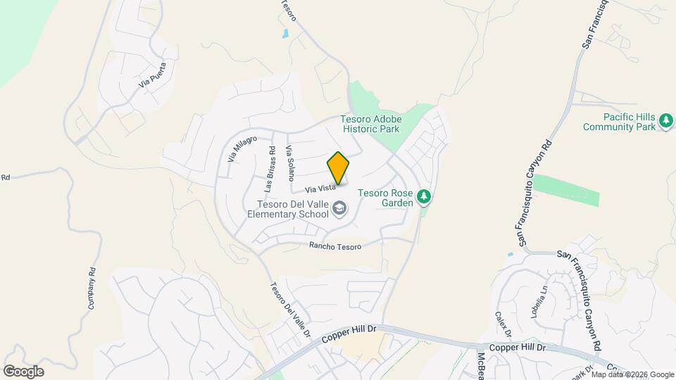 24022 Via Vista Map and Location Details