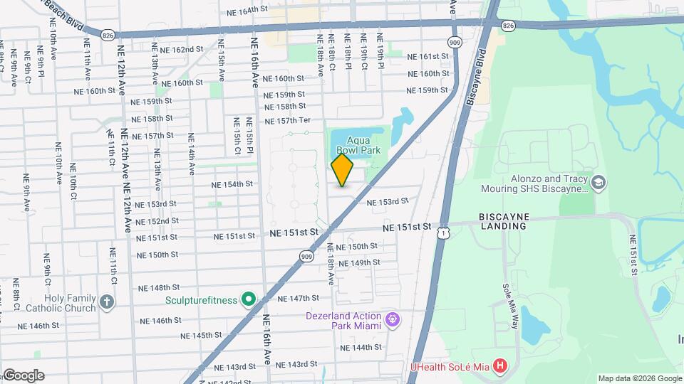 1835 NE 153rd St Map and Location Details