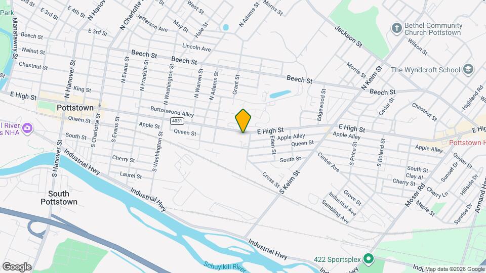 762 E High St Map and Location Details