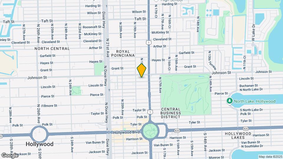 1833 Lincoln St Map and Location Details