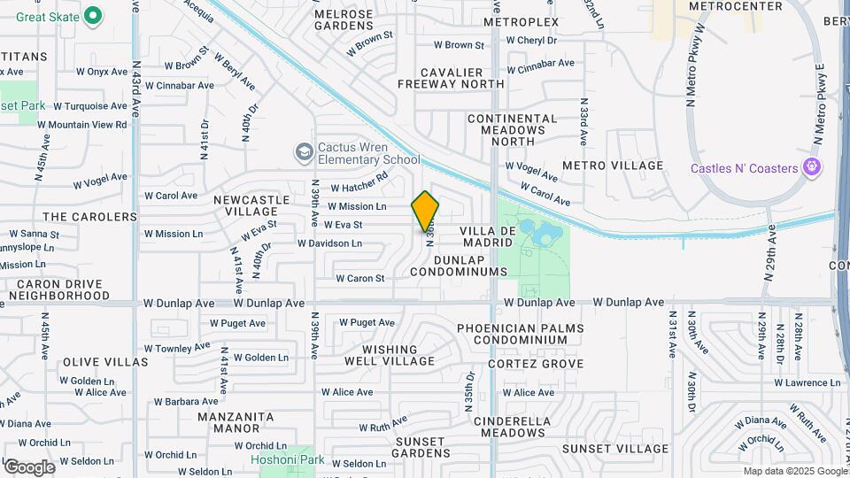 9214 N 36th Dr Map and Location Details