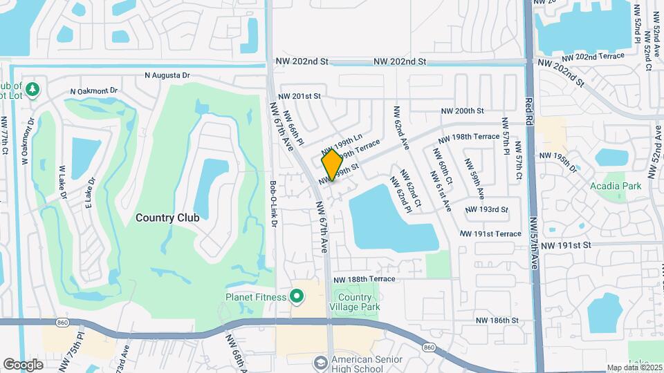 19831 NW 65th Ct Map and Location Details