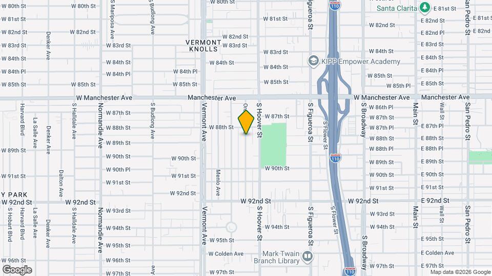 8820 Orchard Ave Map and Location Details