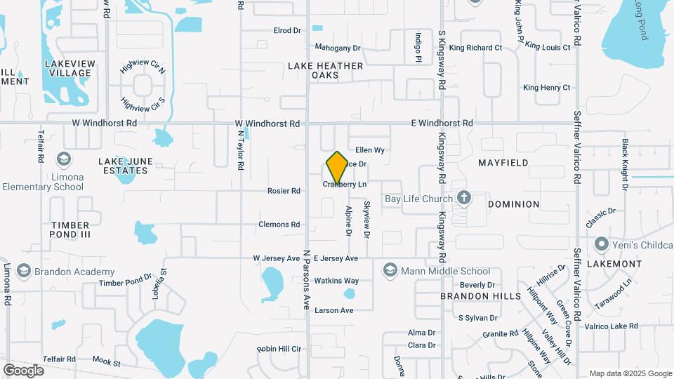 215 Cranberry Ln Map and Location Details