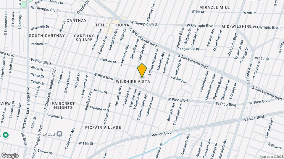 1348 S Curson Ave, Unit 1348 S Curson Ave. Map and Location Details