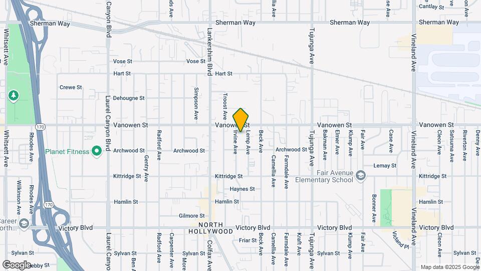 6732 Irvine Ave Map and Location Details