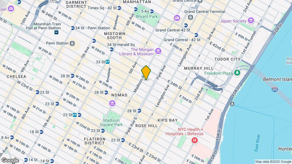35 E 32nd St Map and Location Details