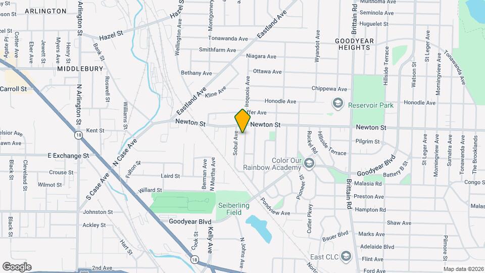 1168 Pondview Ave Map and Location Details