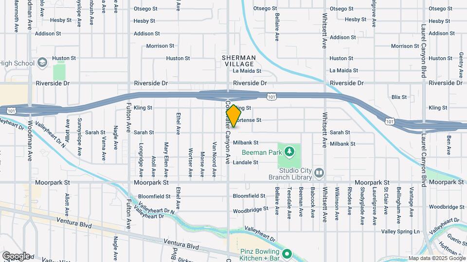 4600 Coldwater Canyon Ave Map and Location Details