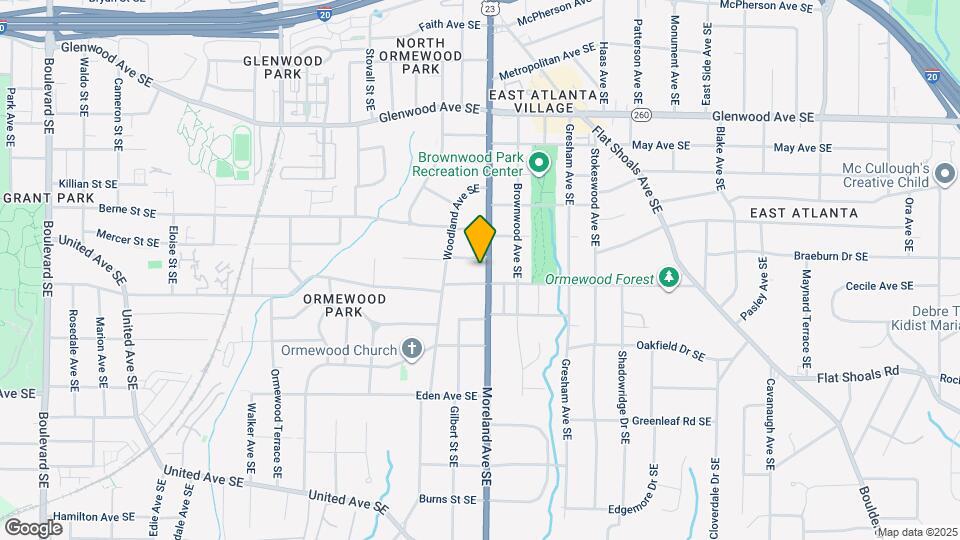 1160 Ormewood Ave SE Map and Location Details
