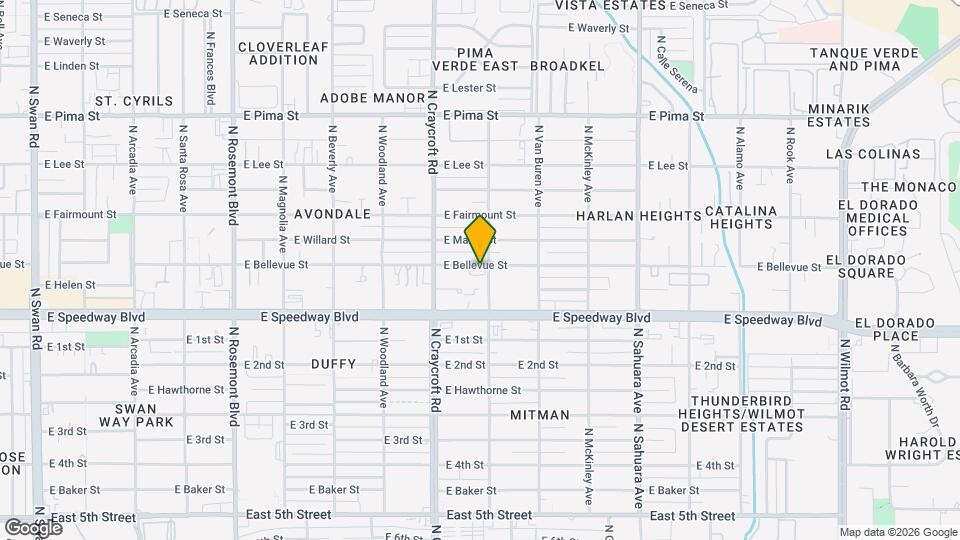 5560 E Bellevue St Map and Location Details