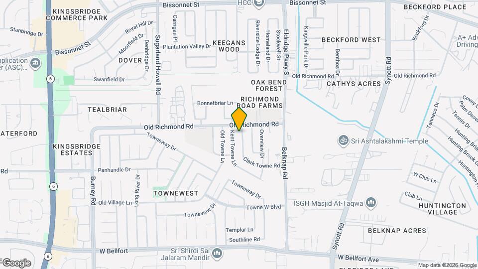 9914 Towne Brook Ln Map and Location Details