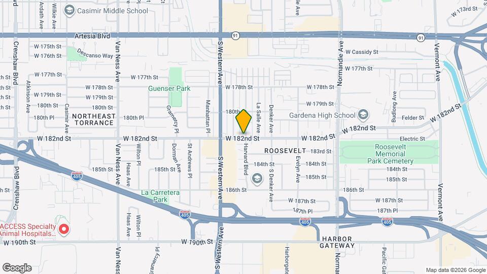 1665 W 182nd St Map and Location Details