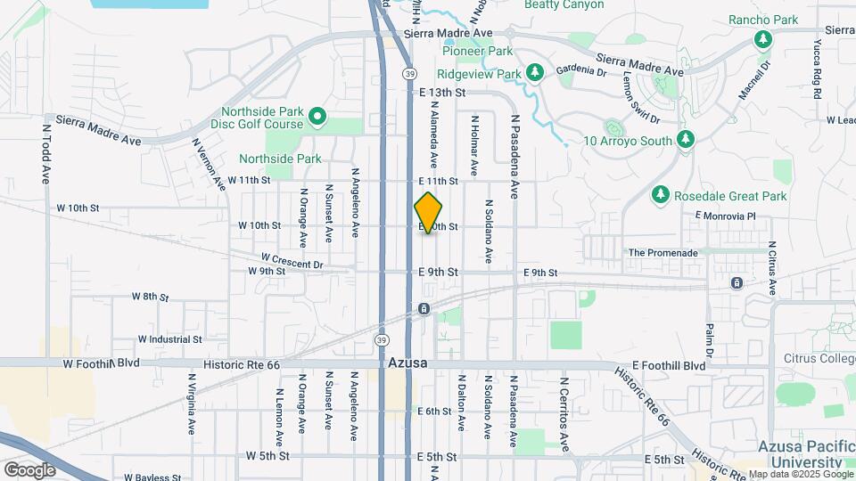 933 N Alameda Ave Map and Location Details