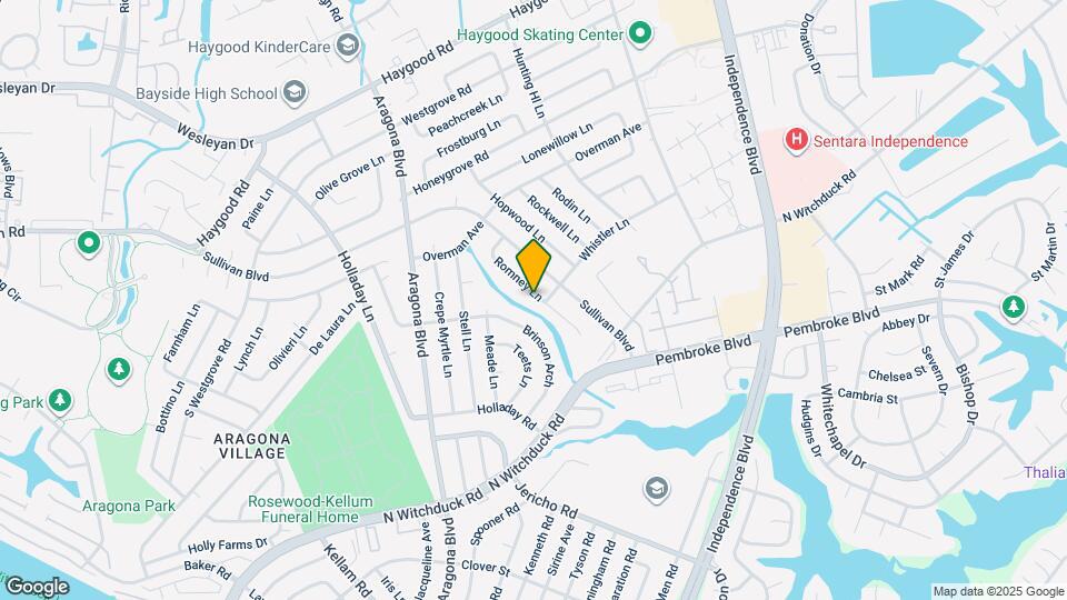 837 Romney Ln Map and Location Details