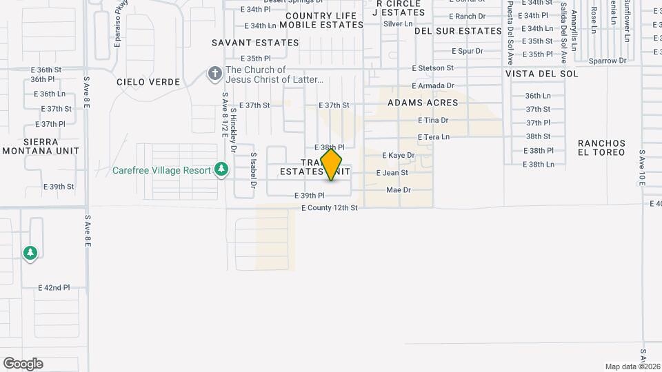 8887 E 39th St Map and Location Details