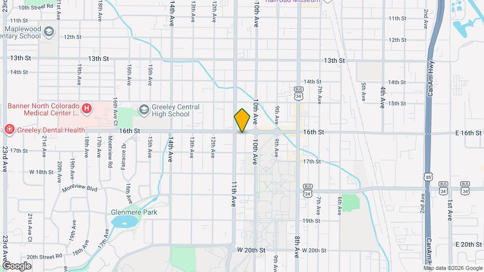 1020 16th St Map and Location Details
