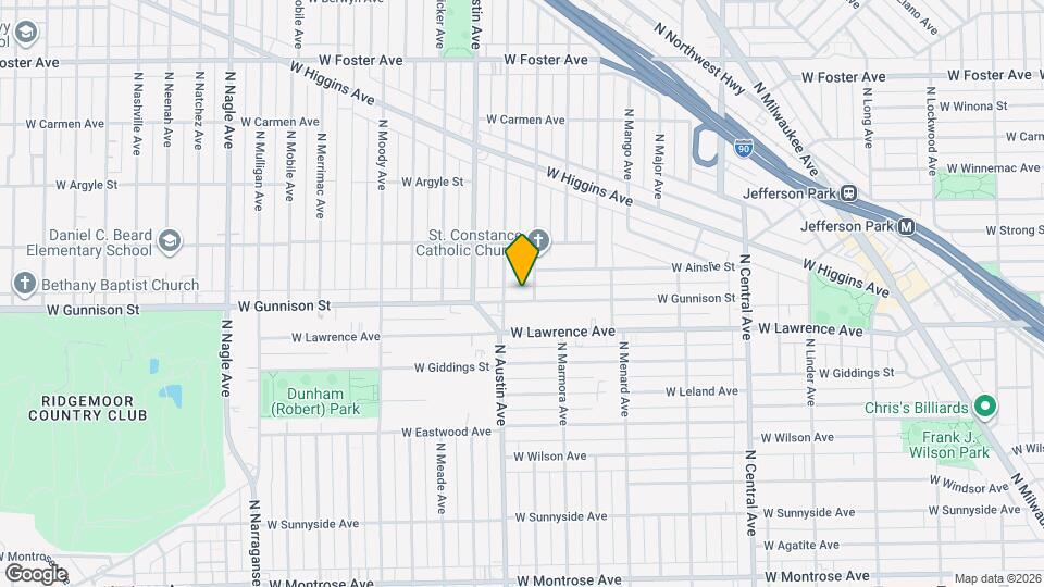 5910 W Gunnison St Map and Location Details