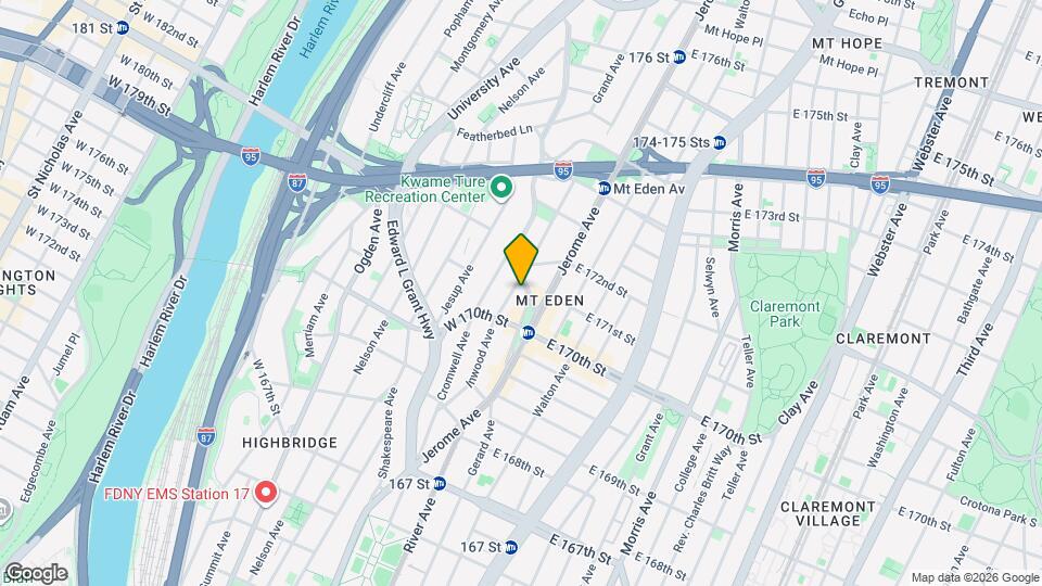 1447 Macombs Rd Map and Location Details