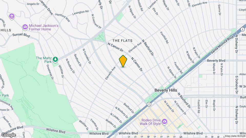 618 N Beverly Dr Map and Location Details