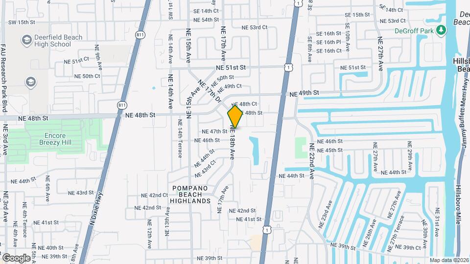 4620 NE 18th Ave Mapa y Detalles de la Ubicación