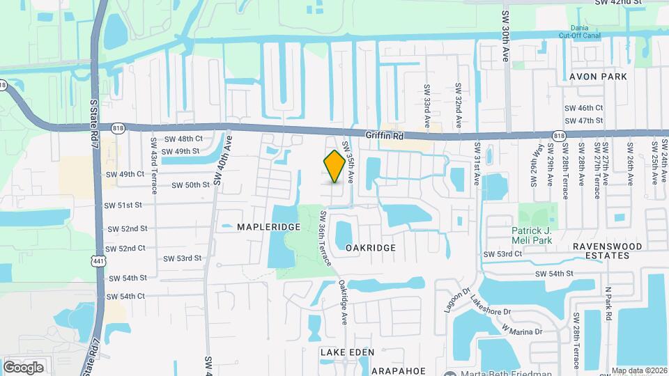 5027 SW 35th Way Map and Location Details