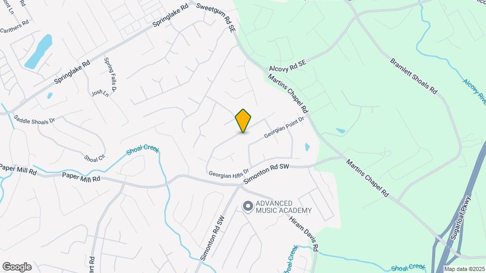 875 Georgian Hills Dr Map and Location Details