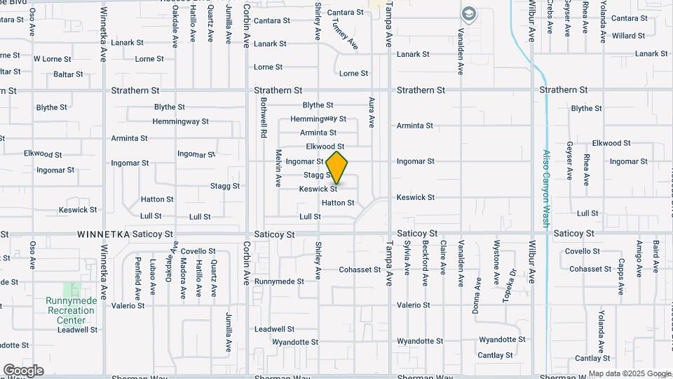 19434 Keswick St Map and Location Details