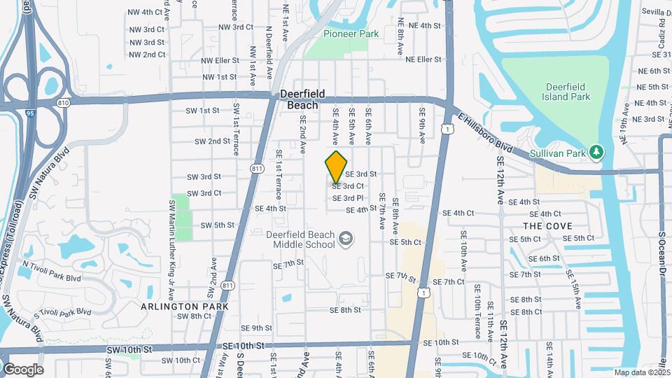 340 SE 3rd Ct Map and Location Details